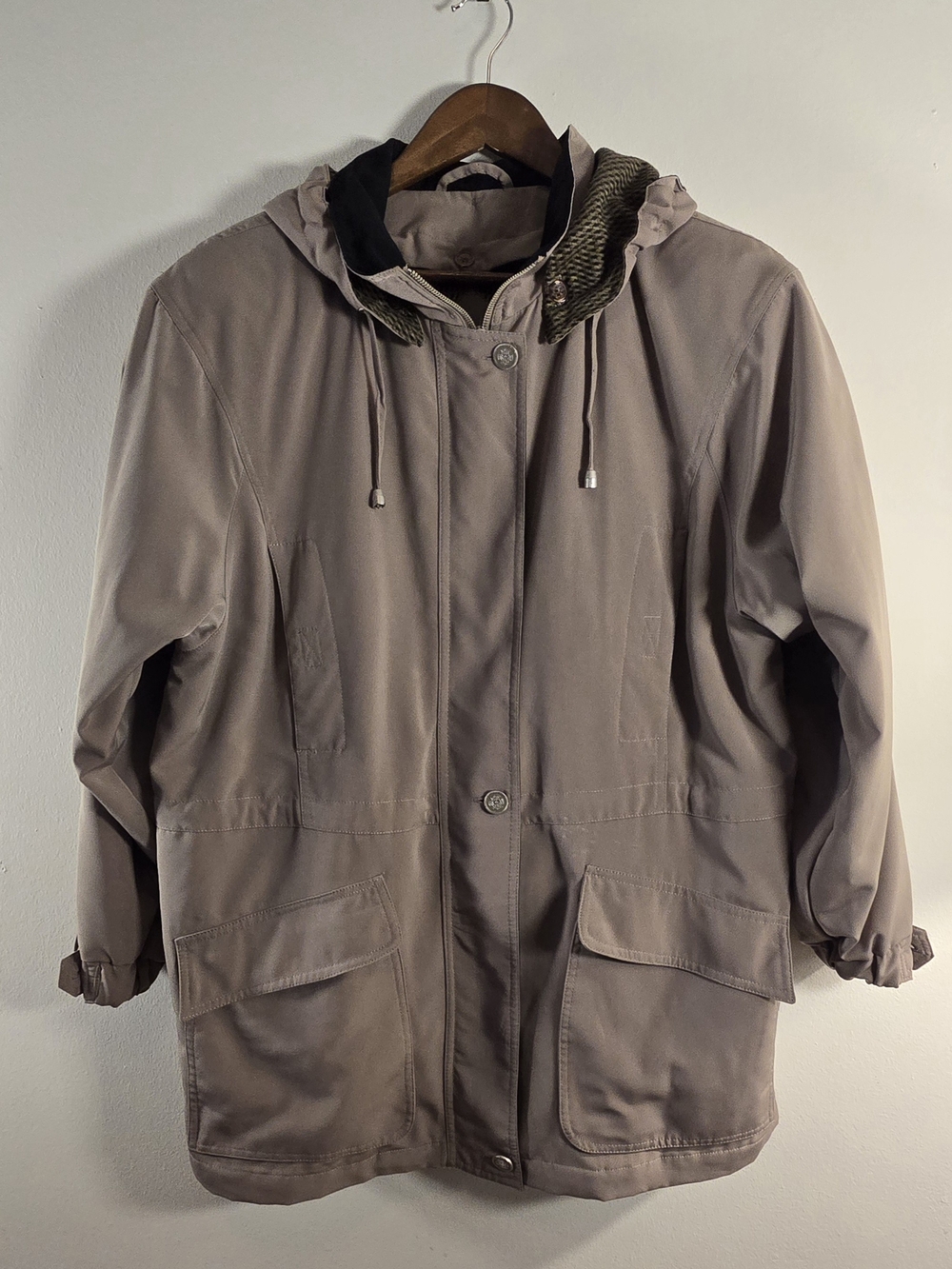 Vintage 1980s/1990s Mulberry Street Hooded Utility Parka Jacket